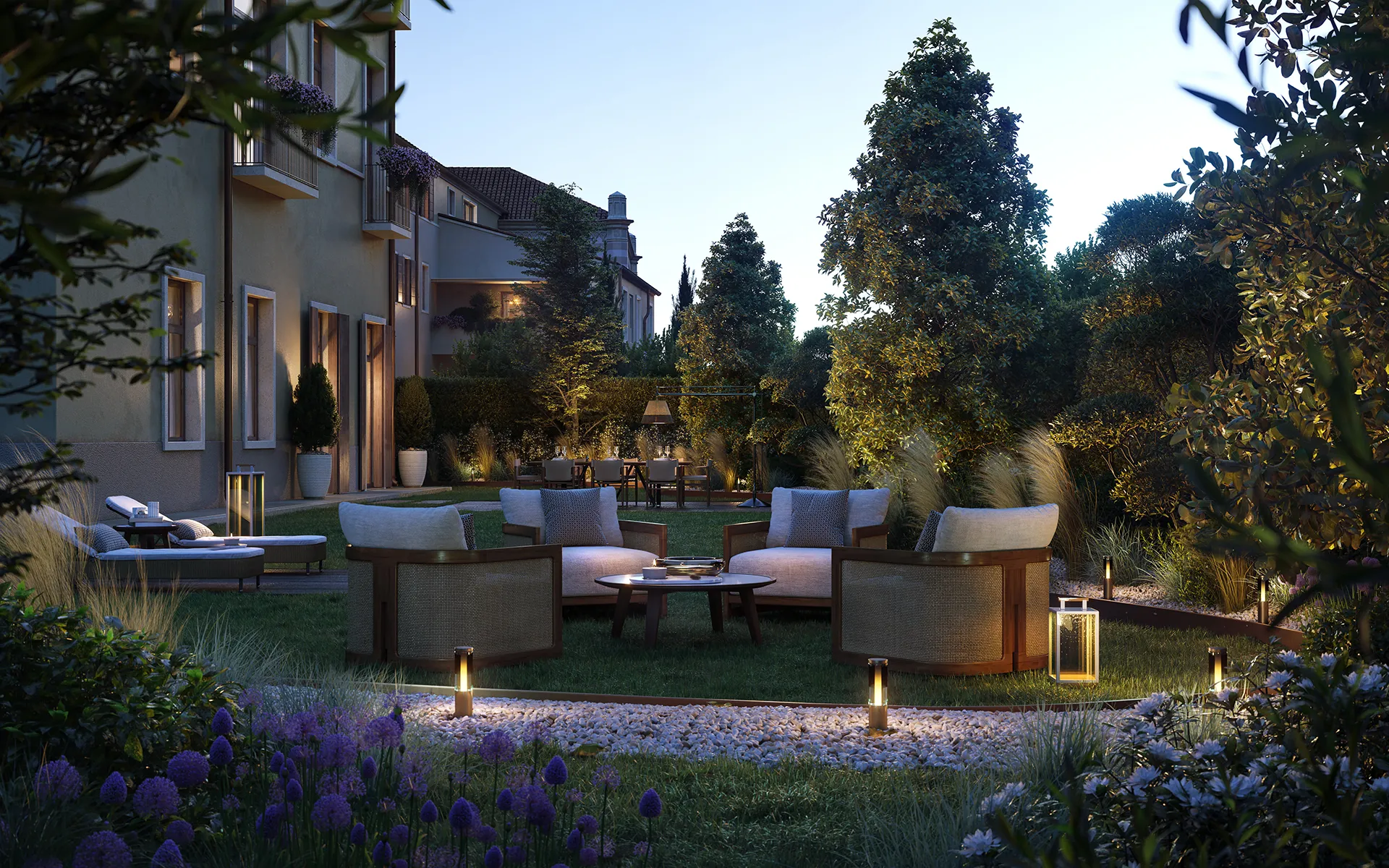 Giardino privato Domus urbana_Ca’ del Chiostro_residenza in vendita Padova centro