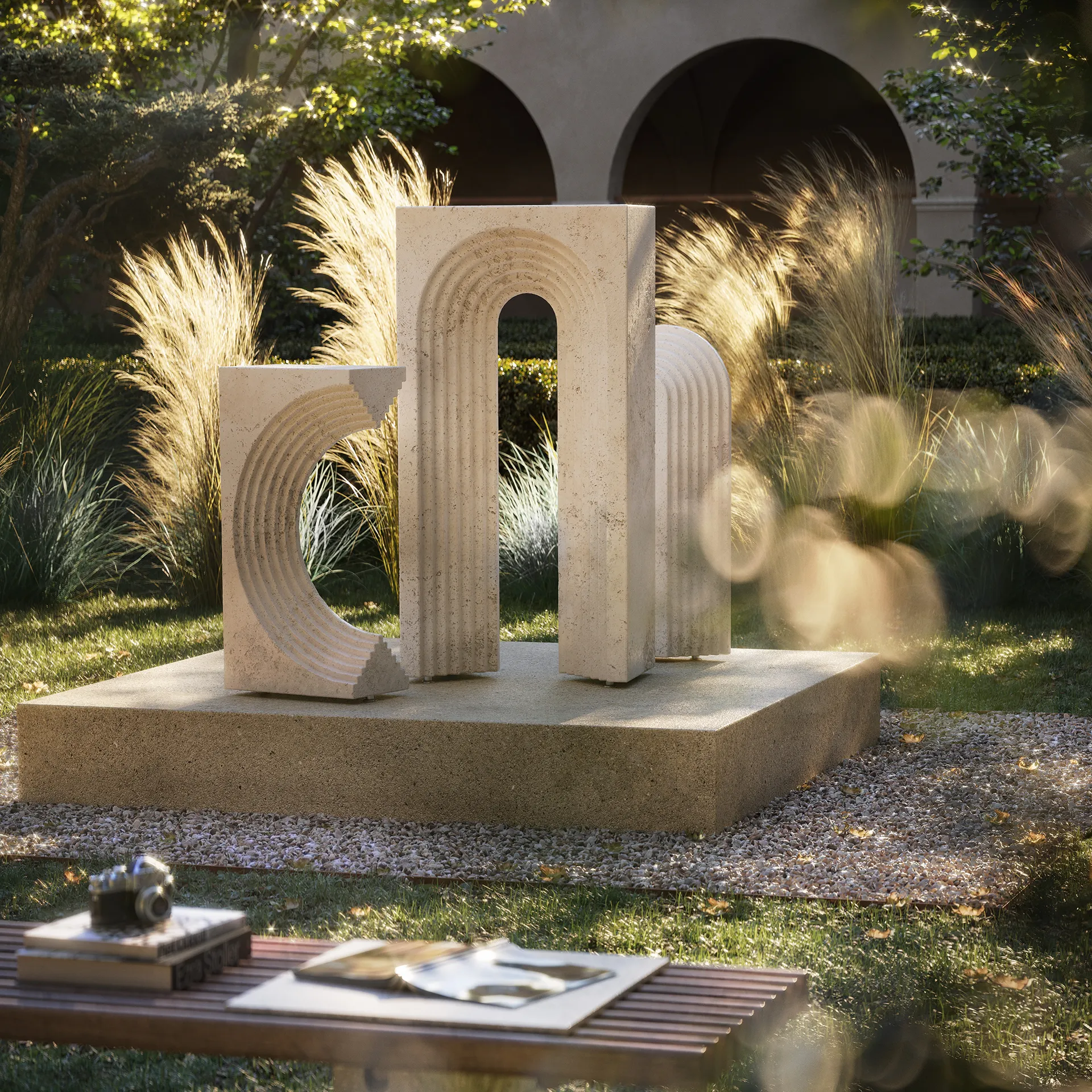 Scultura giardino residenziale_Ca’ del Chiostro