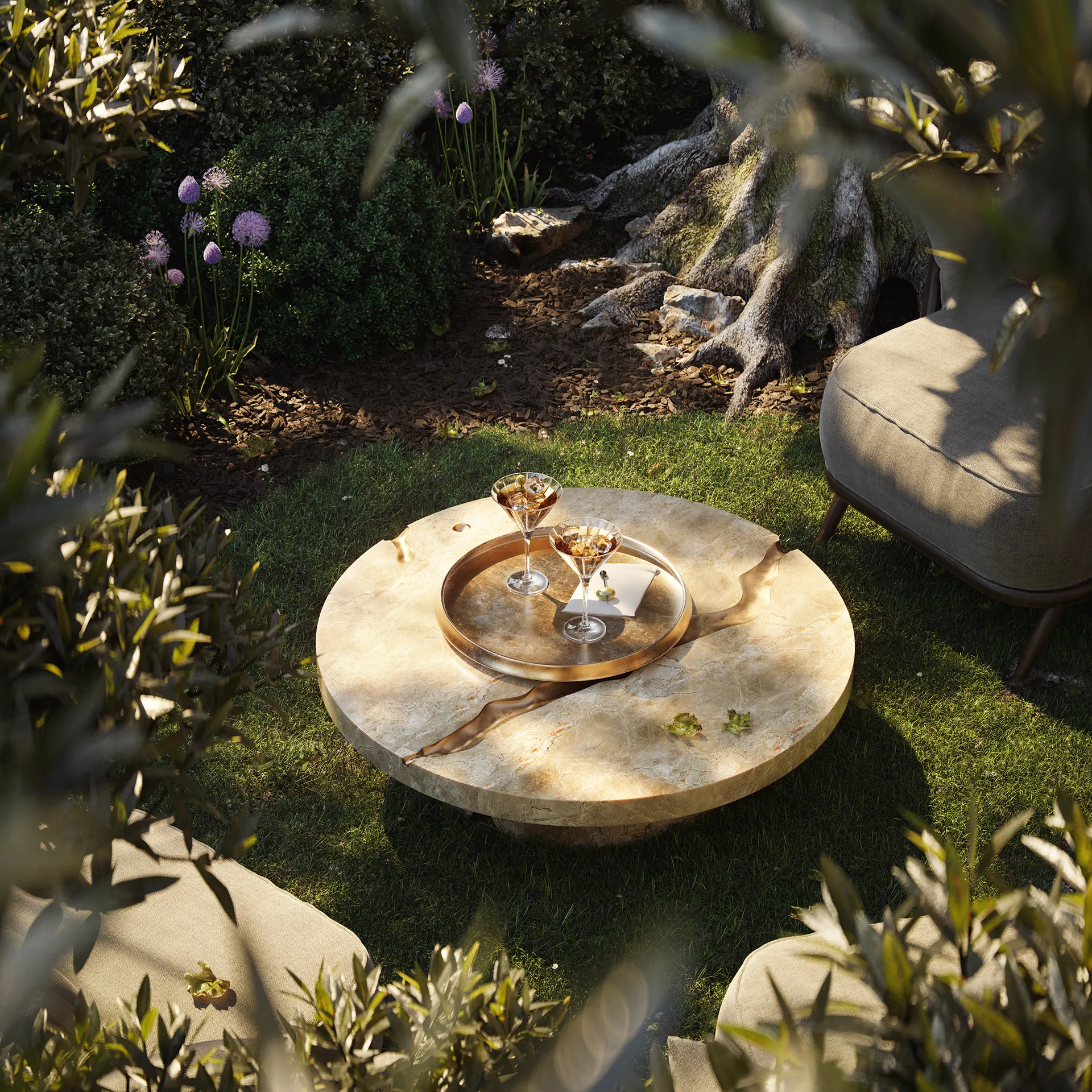Arredo esterno giardino privato_Ca’ del Chiostro_residenze Padova centro